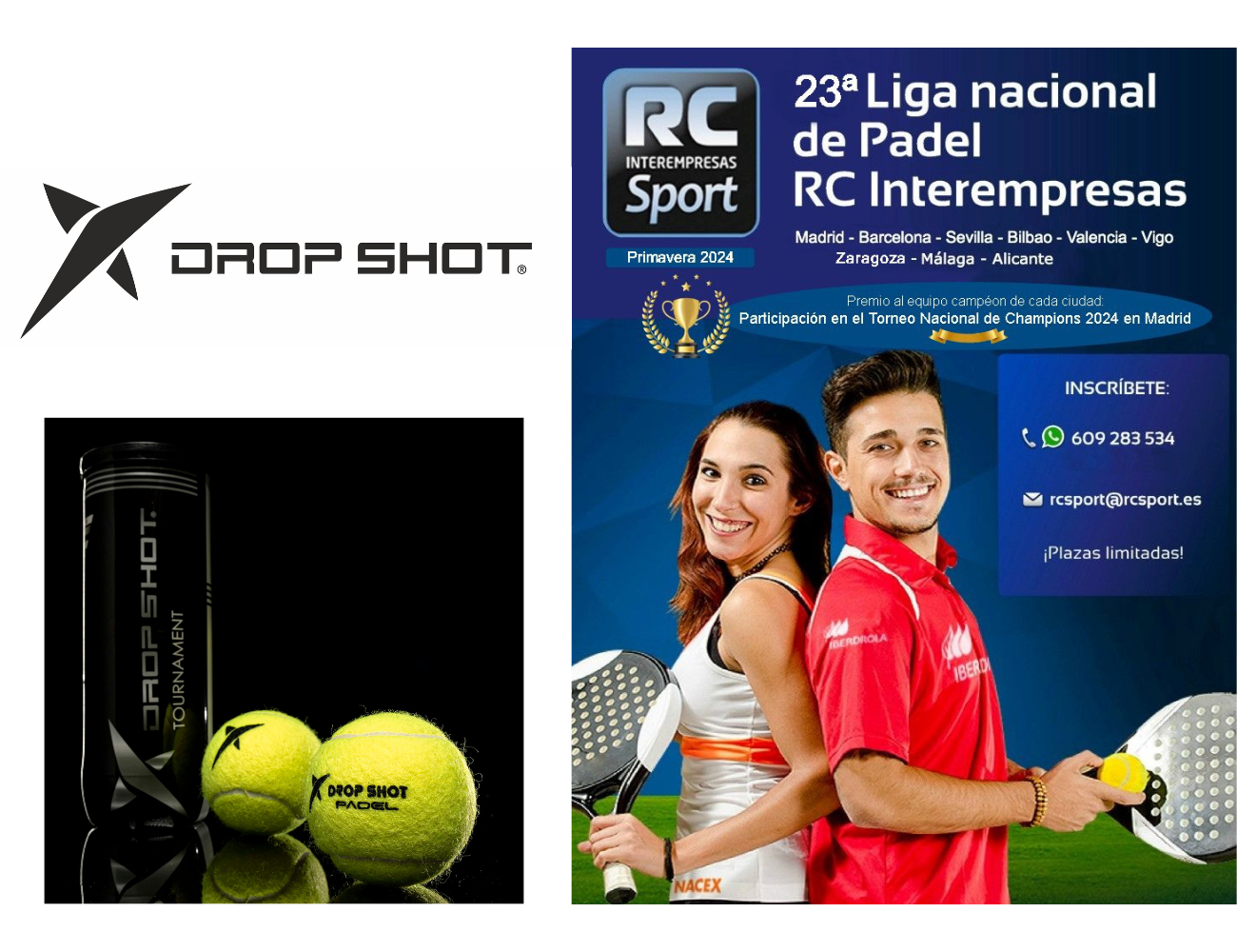 Dropshot, marca deportiva oficial de la Liga Nacional de Padel RC Interempresas 