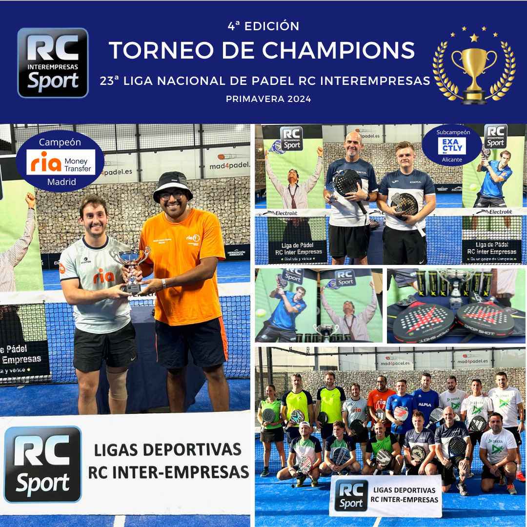 RIA MONEY TRANSFER, campeón del Torneo Nacional de Champions RC interempresas de Primavera 2024